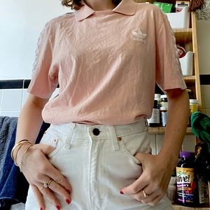 Adidas sporty polo/ rugby shirt